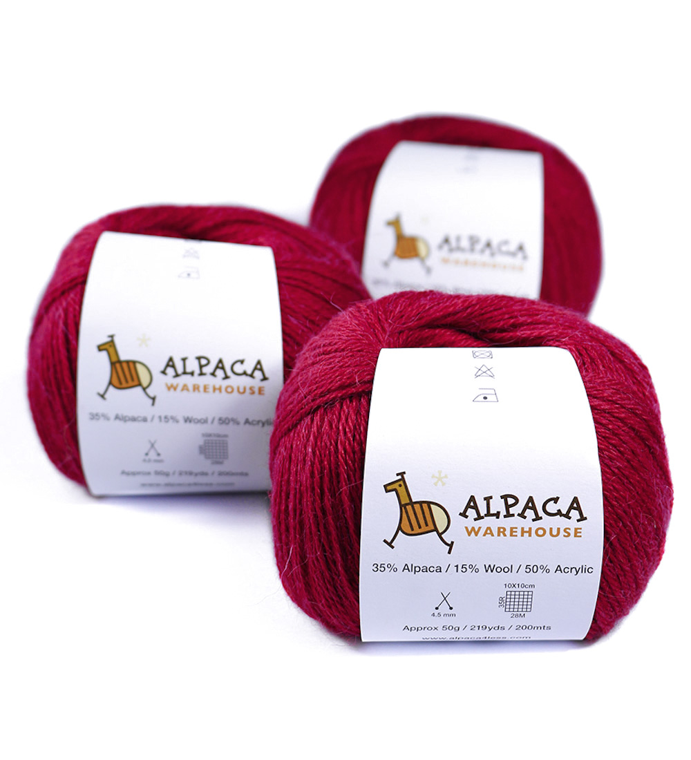 Blend Alpaca Yarn Wool Set of 3 Skeins Fingering Weight eBay