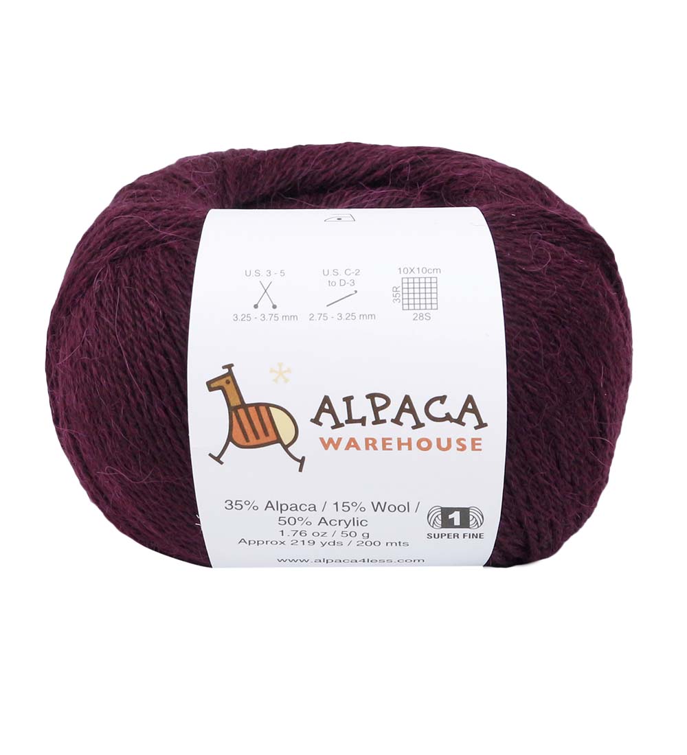 Blend Alpaca Yarn Wool Set of 3 Skeins Fingering Worsted Weight Knitting Crochet - Picture 36 of 100