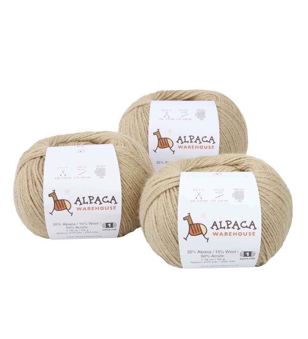 Blend Alpaca Yarn Wool Set of 3 Skeins Fingering Worsted Weight Knitting Crochet - Picture 53 of 100