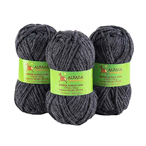 Blend Alpaca Yarn Wool Set of 3 Skeins Worsted Weight Knitting Crocheting Peru - Picture 10 of 75