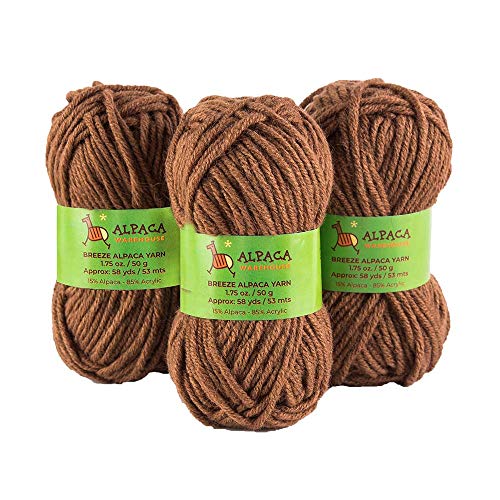 Blend Alpaca Yarn Wool Set of 3 Skeins Worsted Weight Knitting Crocheting Peru - Picture 14 of 75
