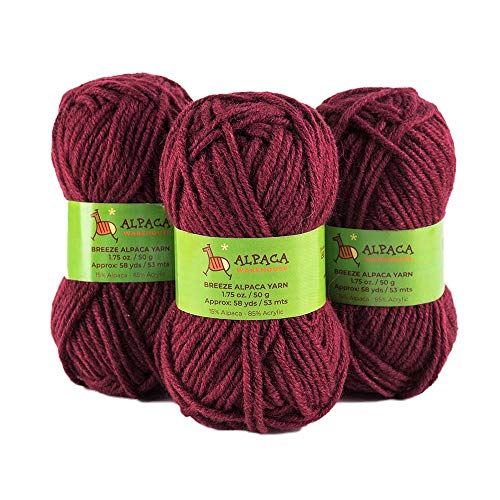 Blend Alpaca Yarn Wool Set of 3 Skeins Worsted Weight Knitting Crocheting Peru - Picture 22 of 75