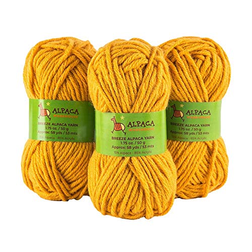 Blend Alpaca Yarn Wool Set of 3 Skeins Worsted Weight Knitting Crocheting Peru - Picture 30 of 75