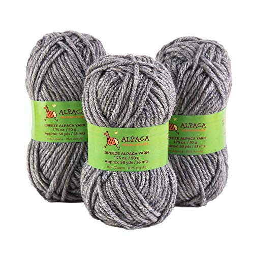Blend Alpaca Yarn Wool Set of 3 Skeins Worsted Weight Knitting Crocheting Peru - Picture 34 of 75