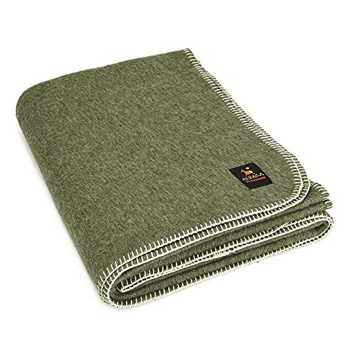 Dicke Alpaka Wolldecke schwer Twin Size Camping Outdoor drinnen - Bild 16 von 17