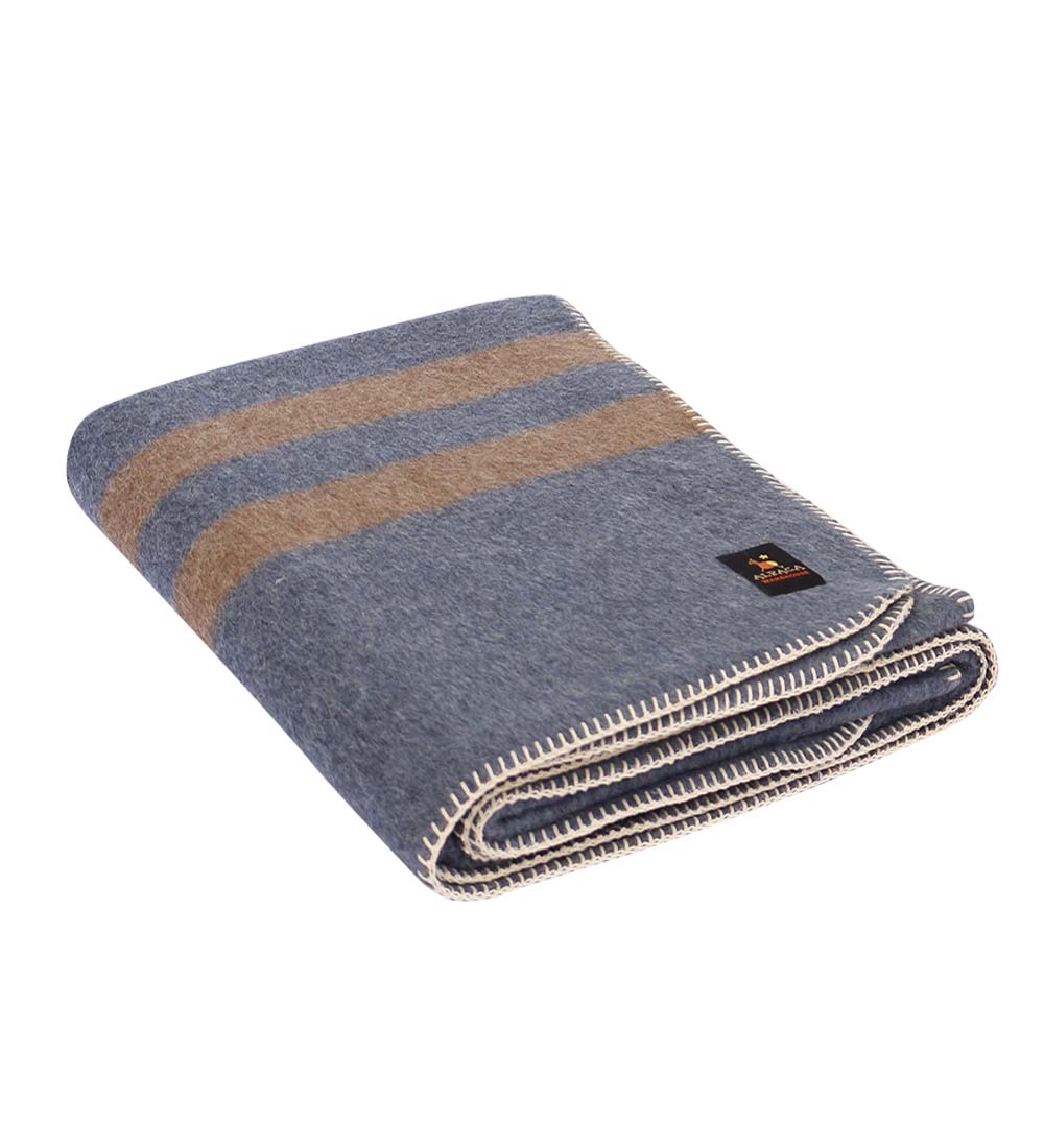 Thick Alpaca Wool Blanket Heavyweight Wool Blanket Camping Twin Queen King Size - Picture 16 of 70