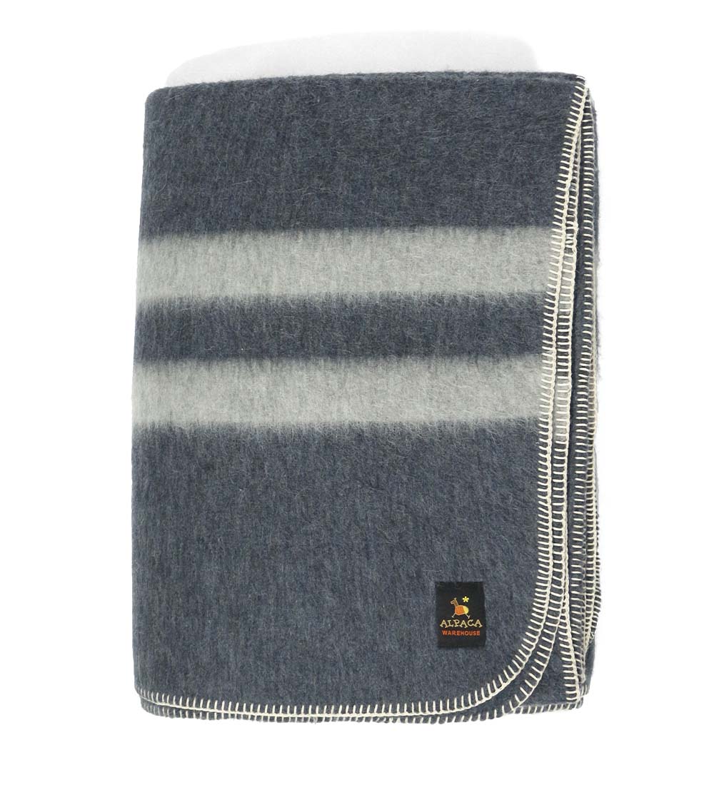 Thick Alpaca Wool Blanket Heavyweight Wool Blanket Camping Twin Queen King Size - Picture 53 of 70