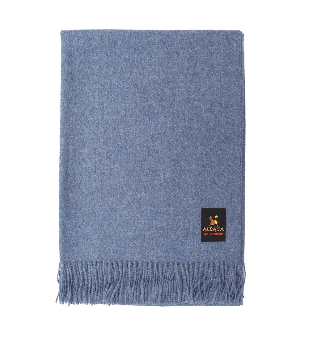 100% Baby Alpaca Wool Blanket Throw Melange Colors Bed Couch Sofa Soft Warm Peru - Picture 16 of 46