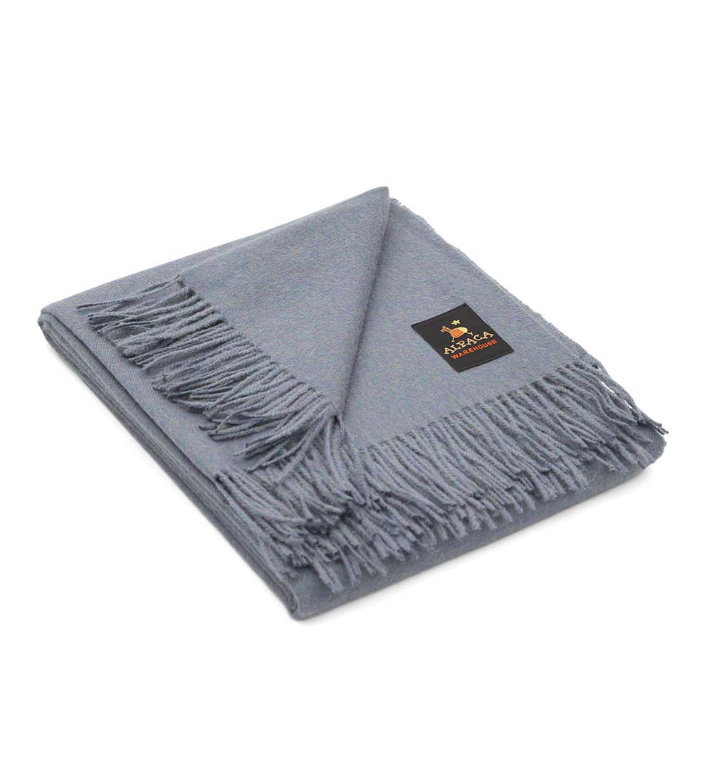 100% Baby Alpaca Wool Blanket Throw Melange Colors Bed Couch Sofa Soft Warm Peru - Picture 19 of 46