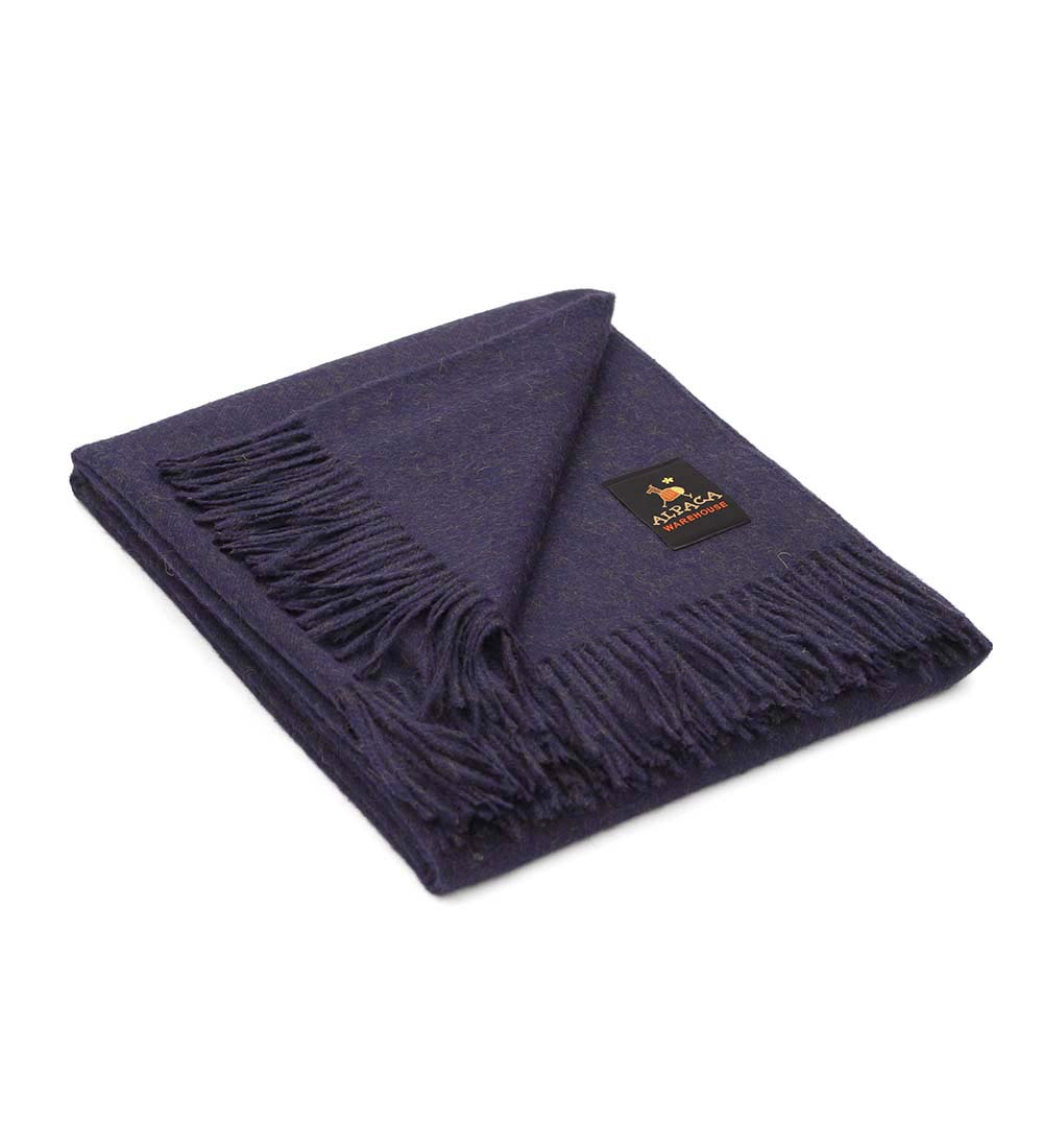 100% Baby Alpaca Wool Blanket Throw Melange Colors Bed Couch Sofa Soft Warm Peru - Picture 27 of 46