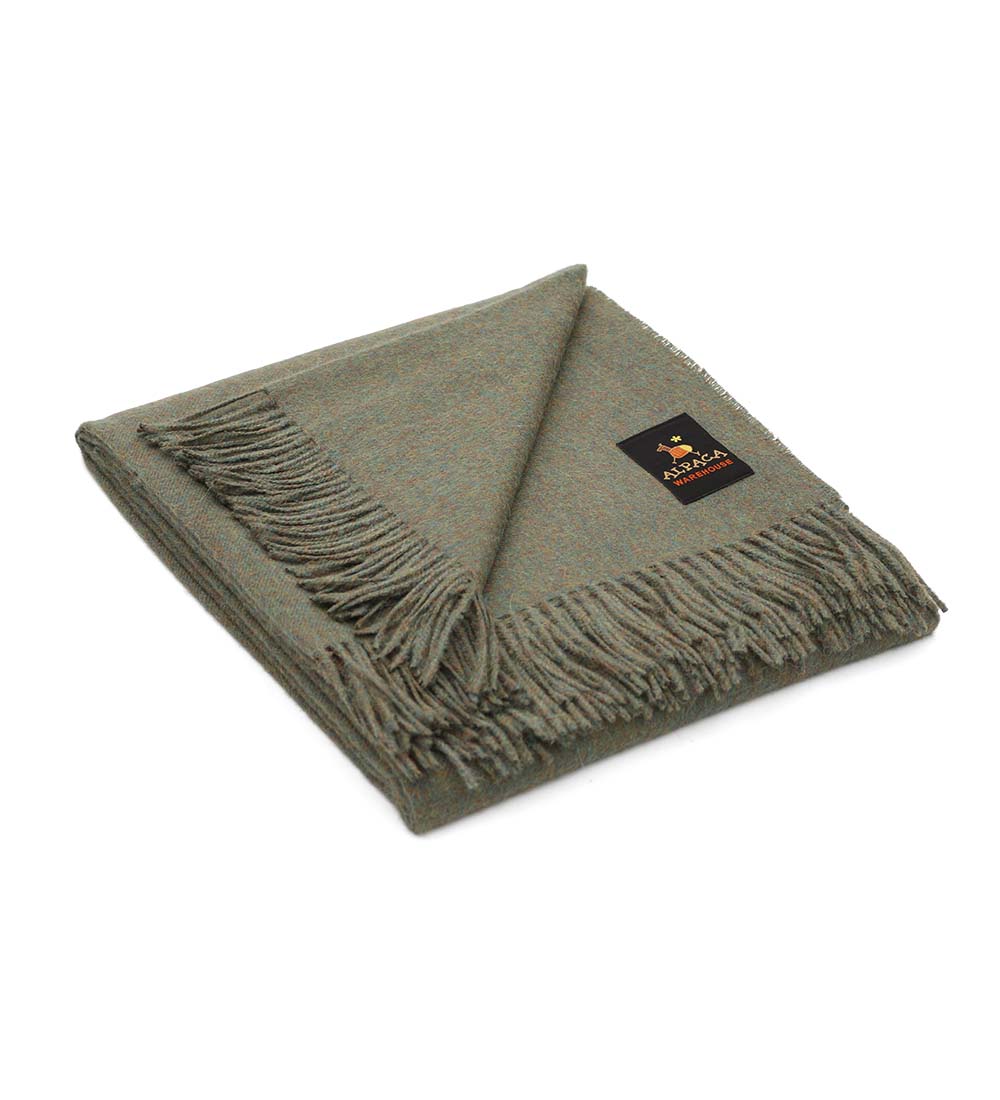 100% Baby Alpaca Wool Blanket Throw Melange Colors Bed Couch Sofa Soft Warm Peru - Picture 31 of 46