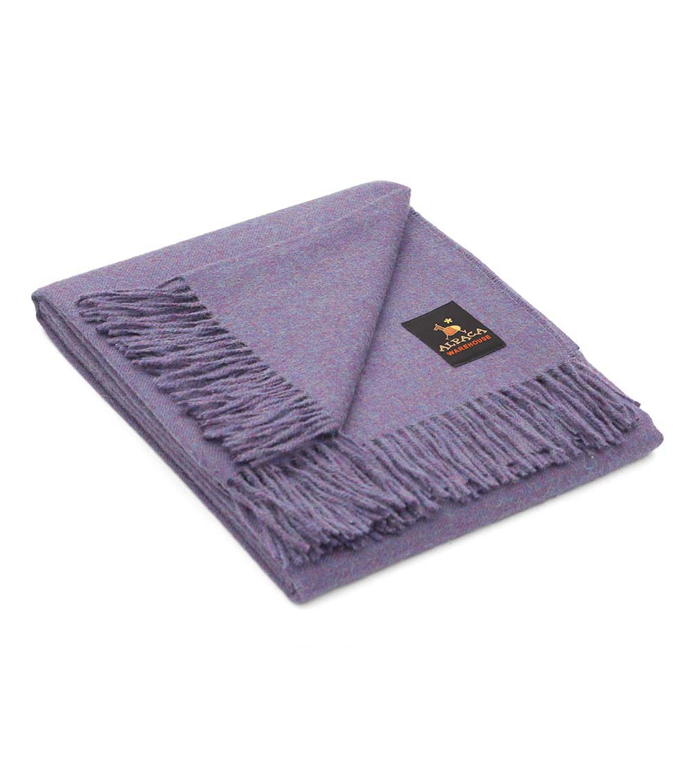 100% Baby Alpaca Wool Blanket Throw Melange Colors Bed Couch Sofa Soft Warm Peru - Picture 43 of 46