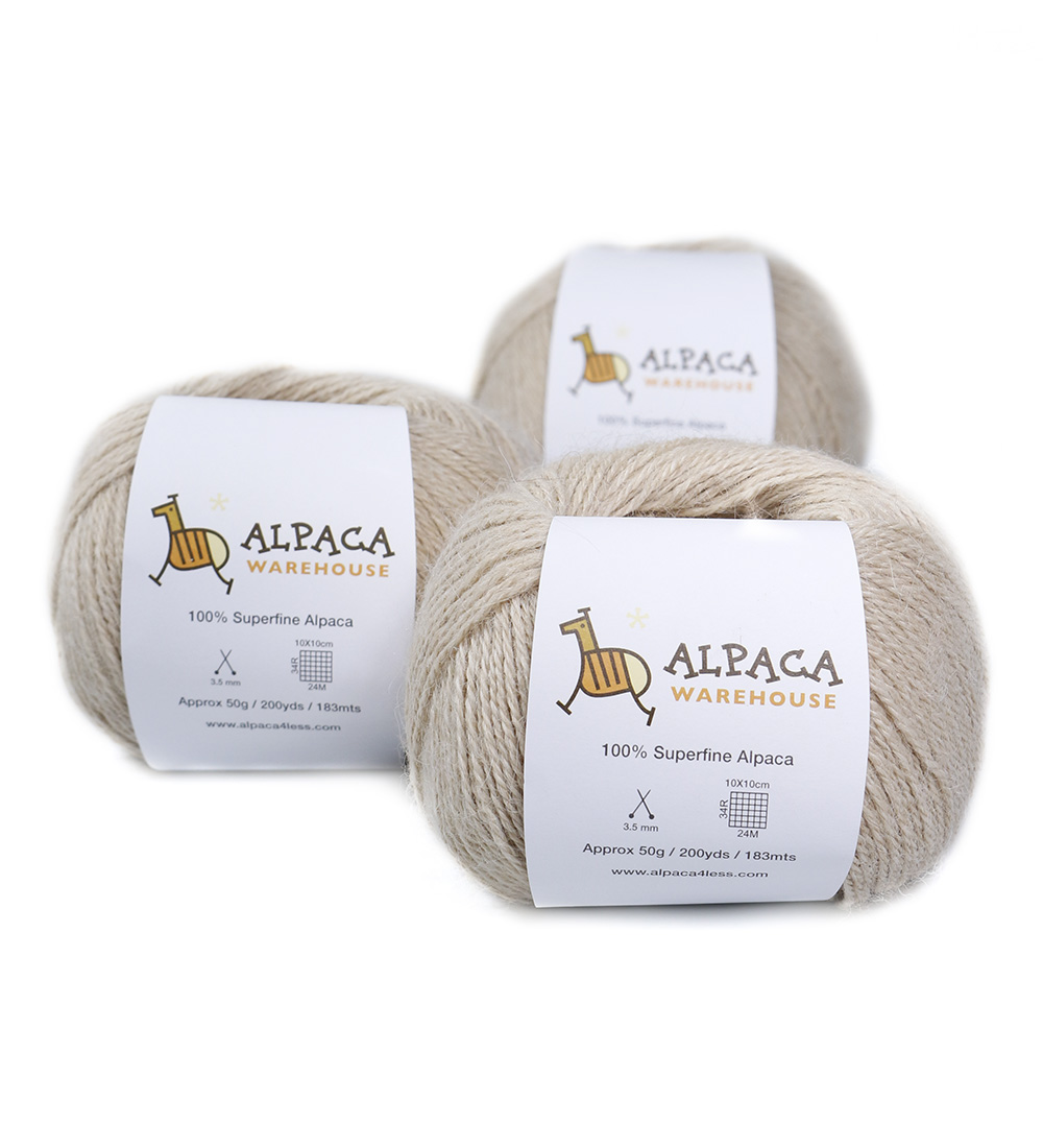 100% Alpaca Yarn Wool Set of 3 Skeins Fingering Weight - Picture 2 of 43