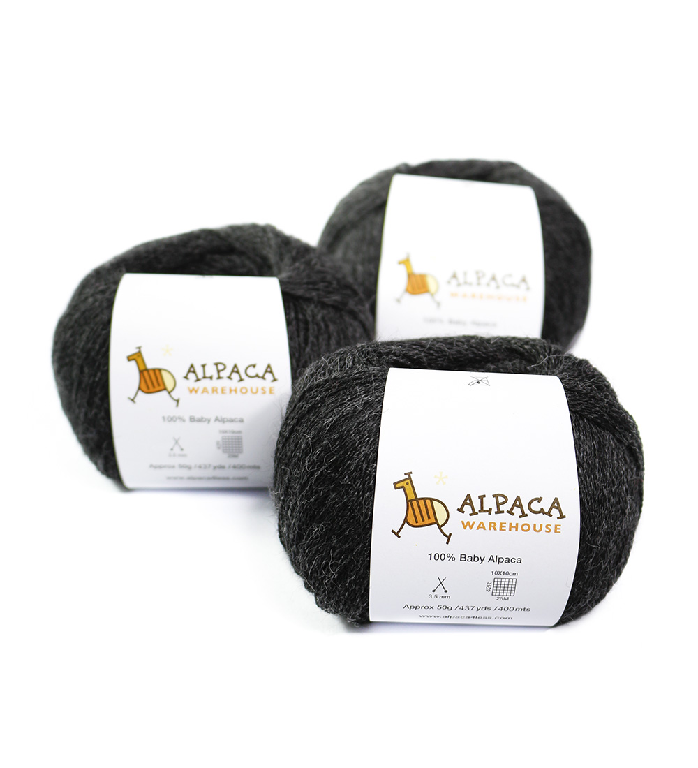 100% Baby Alpaca Yarn Wool Set of 3 Skeins Lace Weight - Picture 37 of 48