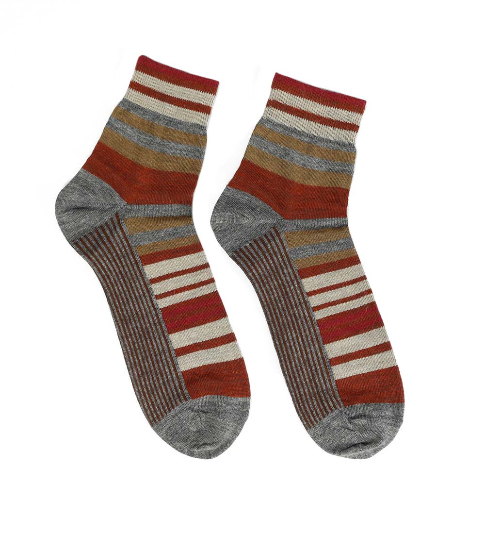 Calcetines Cortos Tejidos de Lana Alpaca Bebé Suaves Cálidos Talla Única Multicolor Para Hombres Perú - Imagen 9 de 9