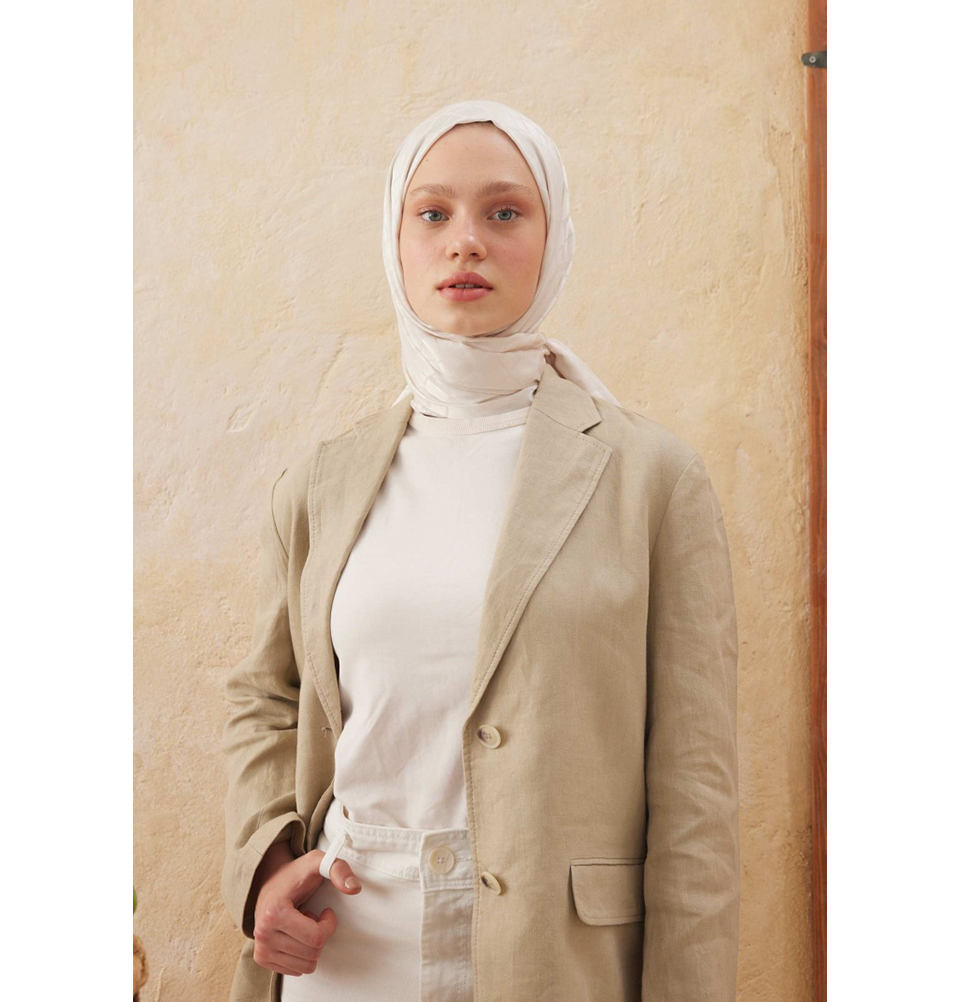 Islamic Headscarf Diamond Jacquard Satin Turkish Hijab Shawl Wrap - Picture 63 of 69