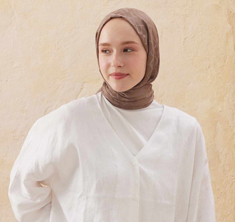 Islamic Headscarf Diamond Jacquard Satin Turkish Hijab Shawl Wrap - Picture 26 of 69