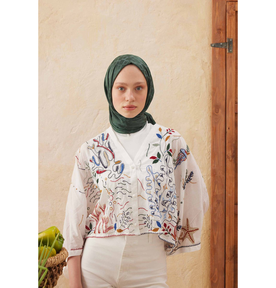 Islamic Headscarf Diamond Jacquard Satin Turkish Hijab Shawl Wrap - Picture 23 of 69
