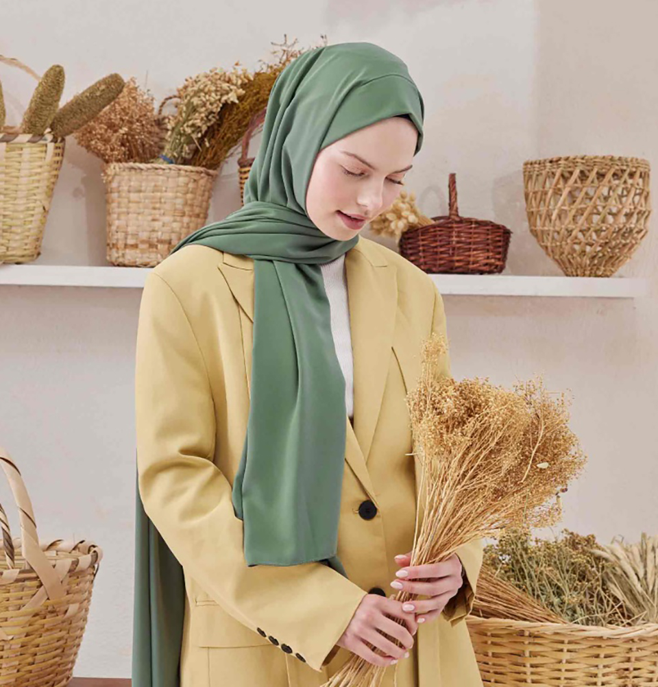 Pañuelo envolvente Medine Ipek chifón hiyab turco - Imagen 76 de 102