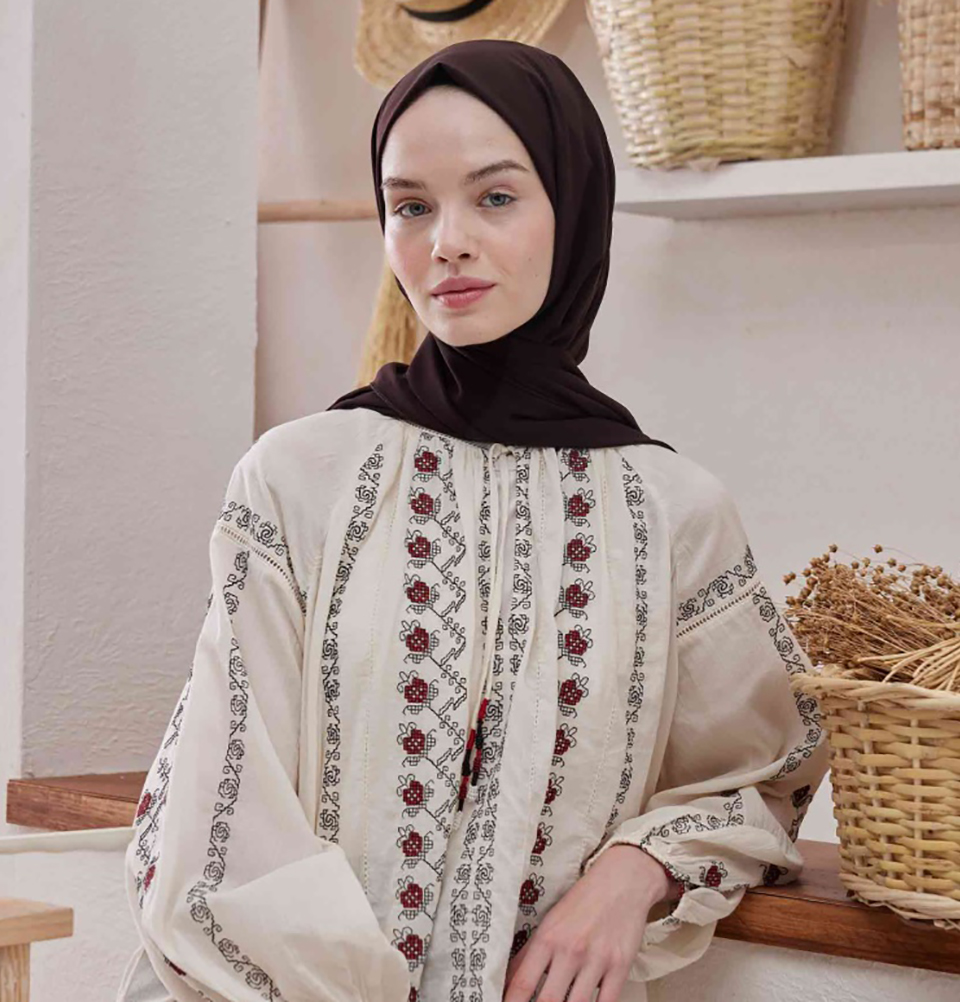 Pañuelo envolvente Medine Ipek chifón hiyab turco - Imagen 90 de 102