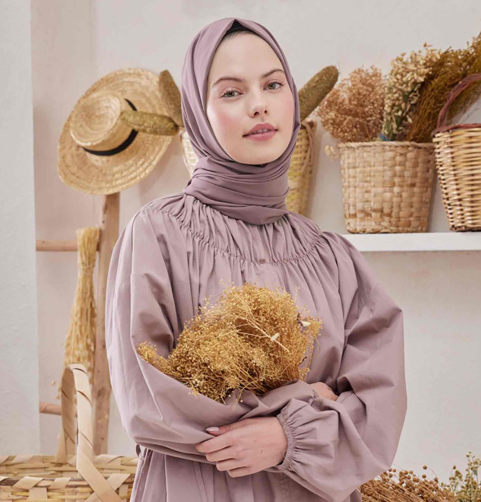 Pañuelo envolvente Medine Ipek chifón hiyab turco - Imagen 20 de 102