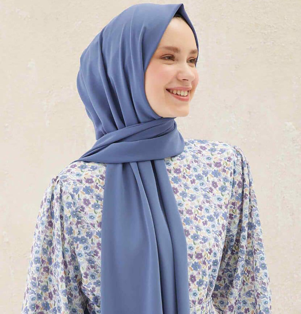 Pañuelo envolvente Medine Ipek chifón hiyab turco - Imagen 26 de 102