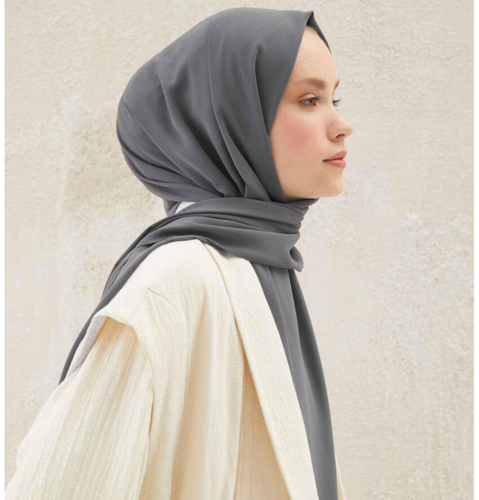 Pañuelo envolvente Medine Ipek chifón hiyab turco - Imagen 31 de 102