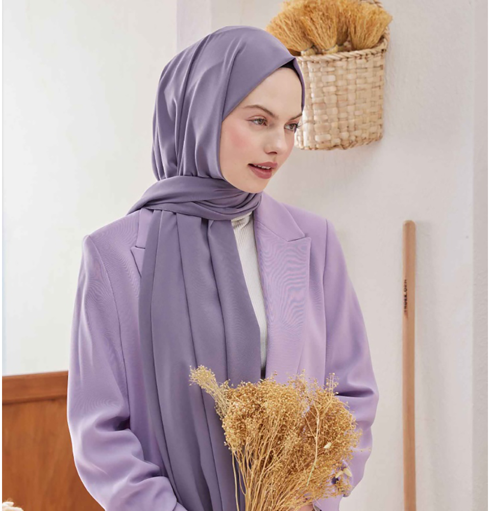 Pañuelo envolvente Medine Ipek chifón hiyab turco - Imagen 40 de 102