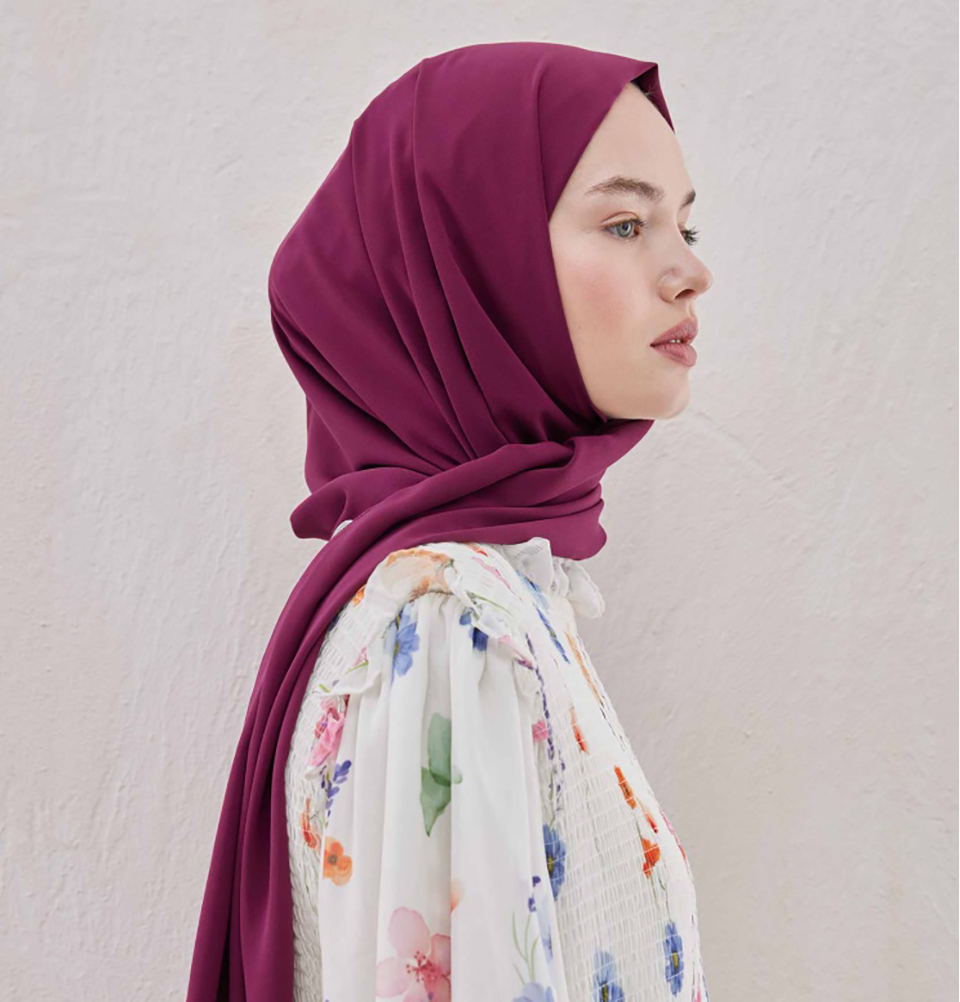 Pañuelo envolvente Medine Ipek chifón hiyab turco - Imagen 59 de 102