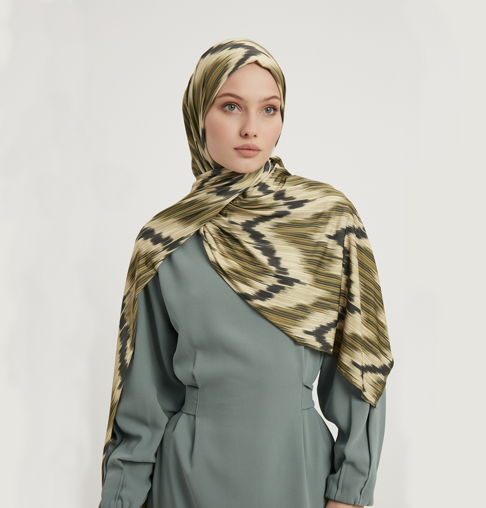 Modefa Sports Hijab Shawl | Islamic Women's Muslim Wrap - Abstract Flame - Picture 7 of 7