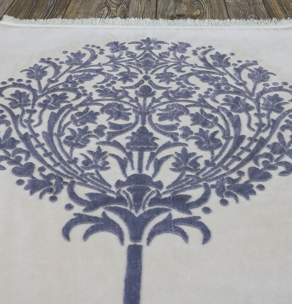 Alfombra de oración de terciopelo de peluche turca de lujo Modefa | Colgador de auto gratis | Árbol de Jannah - Imagen 16 de 41