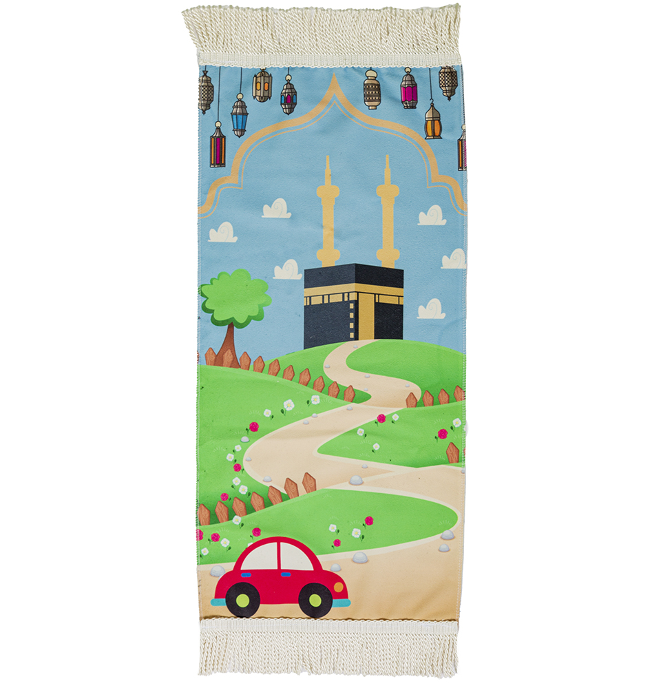 Modefa Turkish Prayer Mat Rug | Small Child Toddler Size | Fun Digital Print - Picture 7 of 21