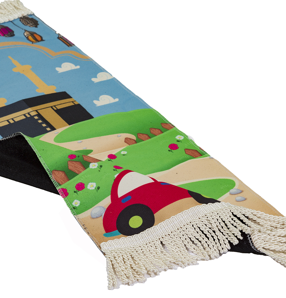 Modefa Turkish Prayer Mat Rug | Small Child Toddler Size | Fun Digital Print - Picture 8 of 21