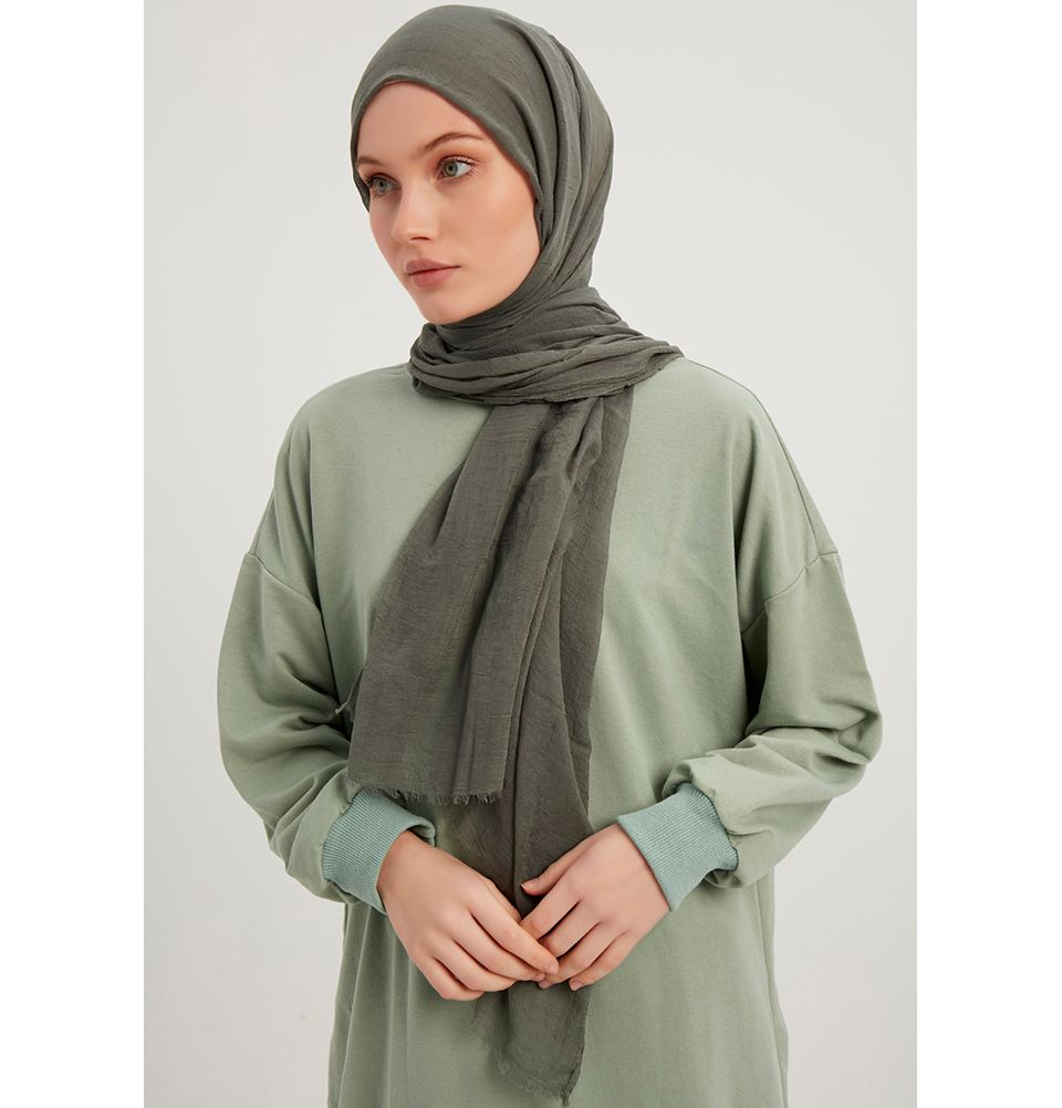 Comfort Hijab Muslim Scarf Cotton Blend Wrap Women's Shawl - Picture 15 of 74