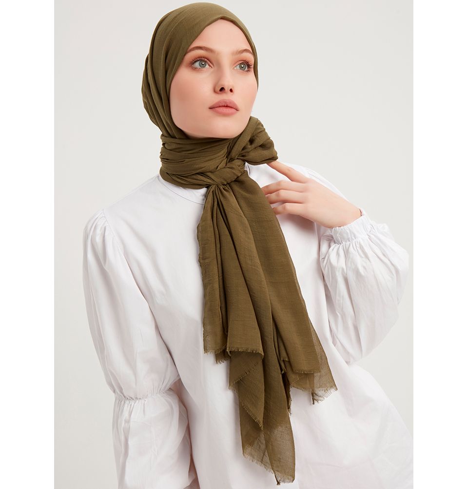 Comfort Hijab Muslim Scarf Cotton Blend Wrap Women's Shawl - Picture 22 of 74