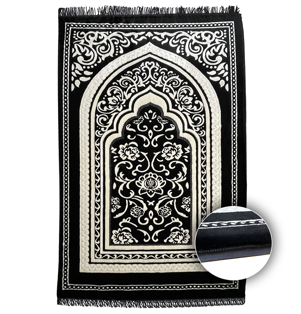 Foam Janamaz Sajadah Prayer Rug - Double Plush - Picture 13 of 19