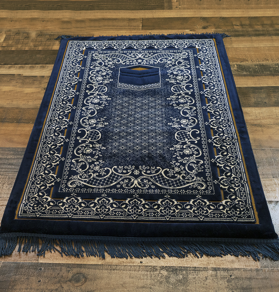 Foam Janamaz Sajadah Prayer Rug - Double Plush - Picture 12 of 19