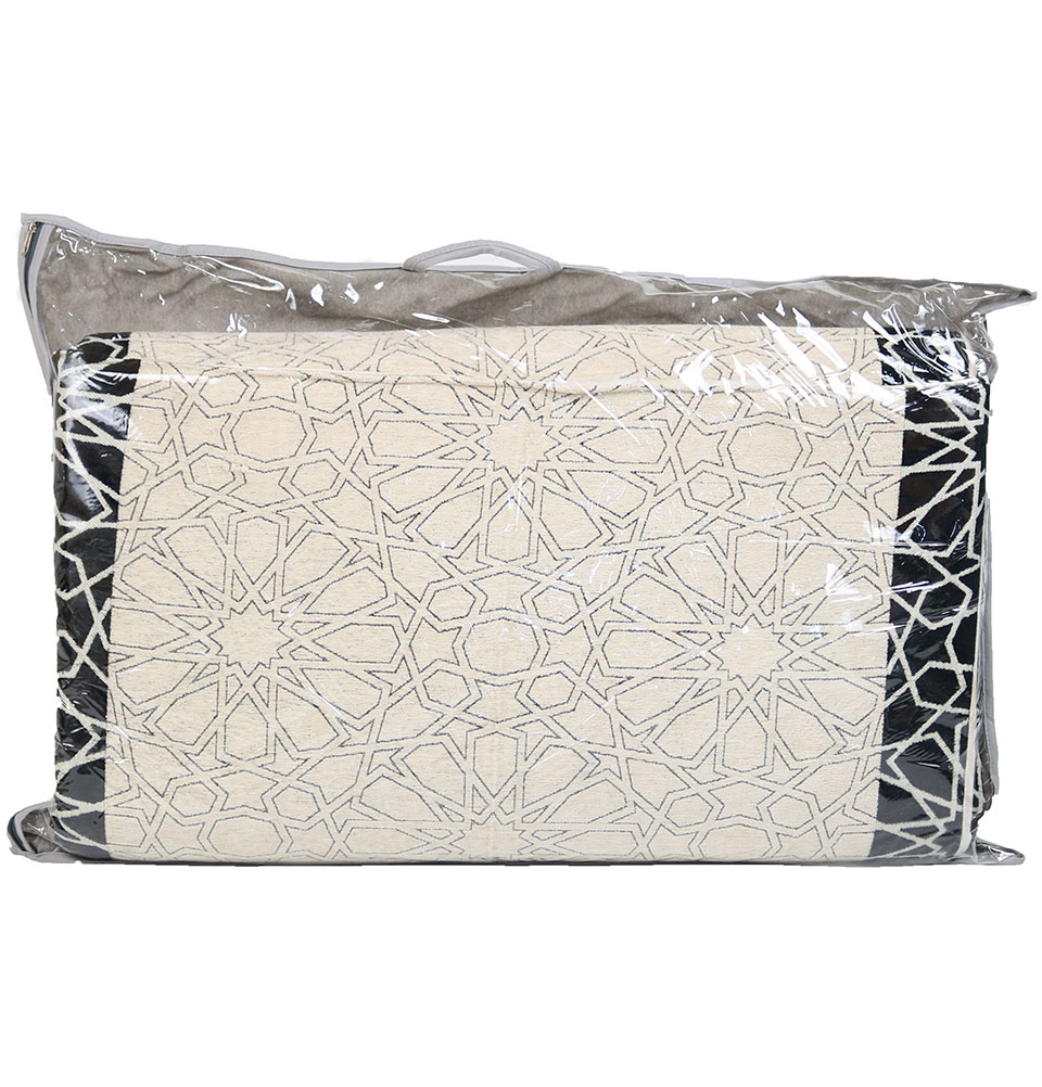Islamic Foldable Orthopedic Foam Prayer Rug Selcuk Star Pattern with