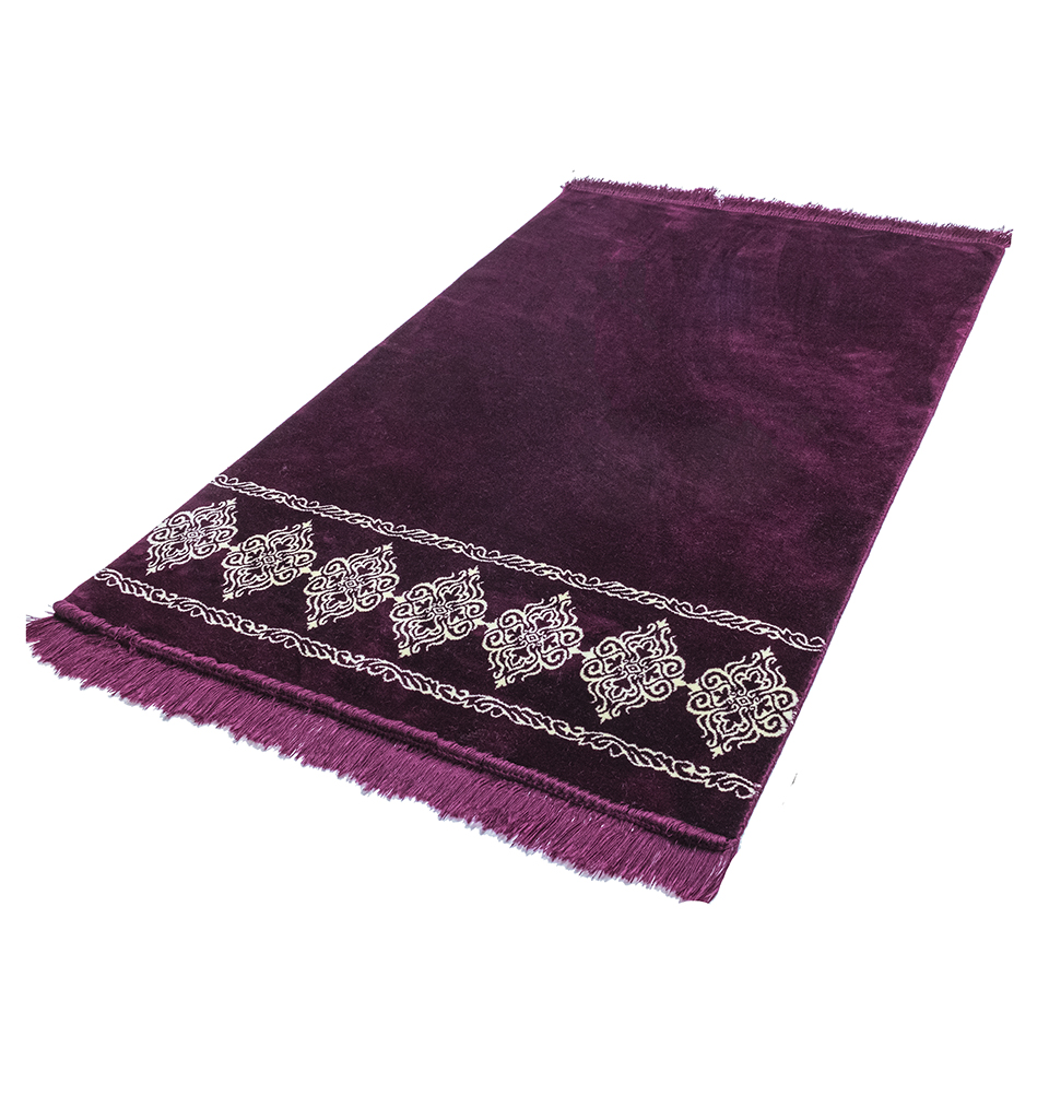 Modefa Islamic Prayer Rug Large Soft Velvet Sajadah Prayer Beads - Grand Plush - Picture 20 of 41