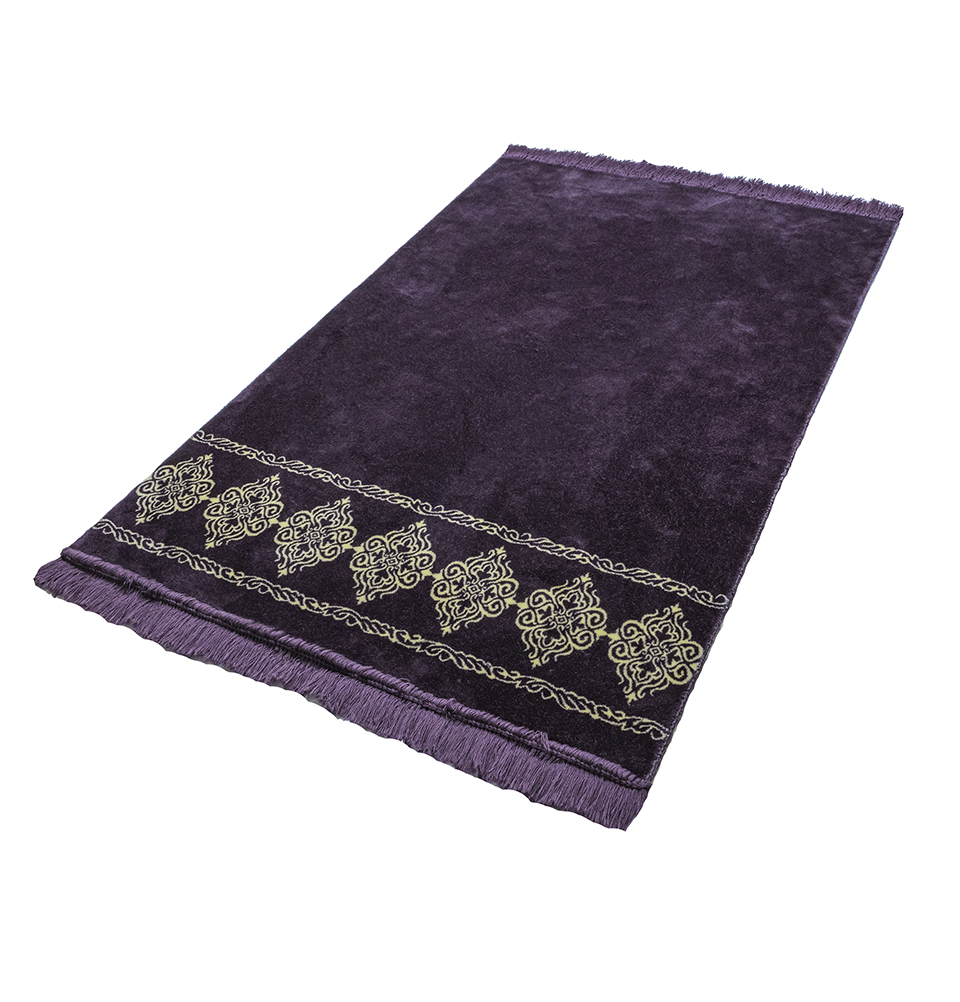 Modefa Islamic Prayer Rug Large Soft Velvet Sajadah Prayer Beads - Grand Plush - Picture 27 of 41