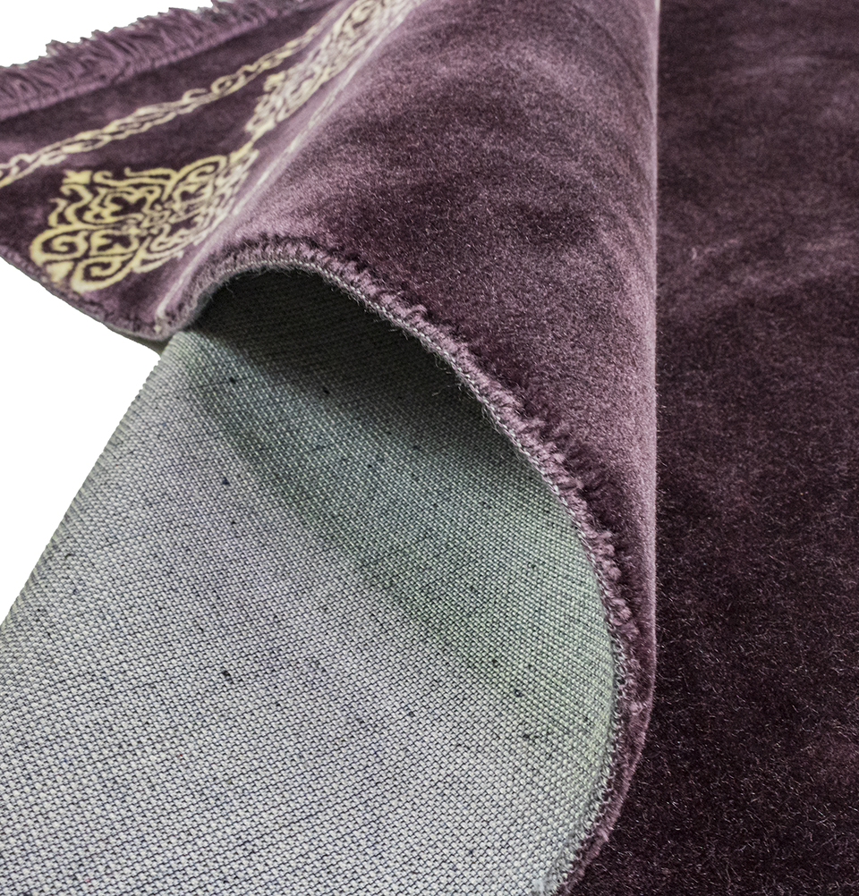 Modefa Islamic Prayer Rug Large Soft Velvet Sajadah Prayer Beads - Grand Plush - Picture 30 of 41