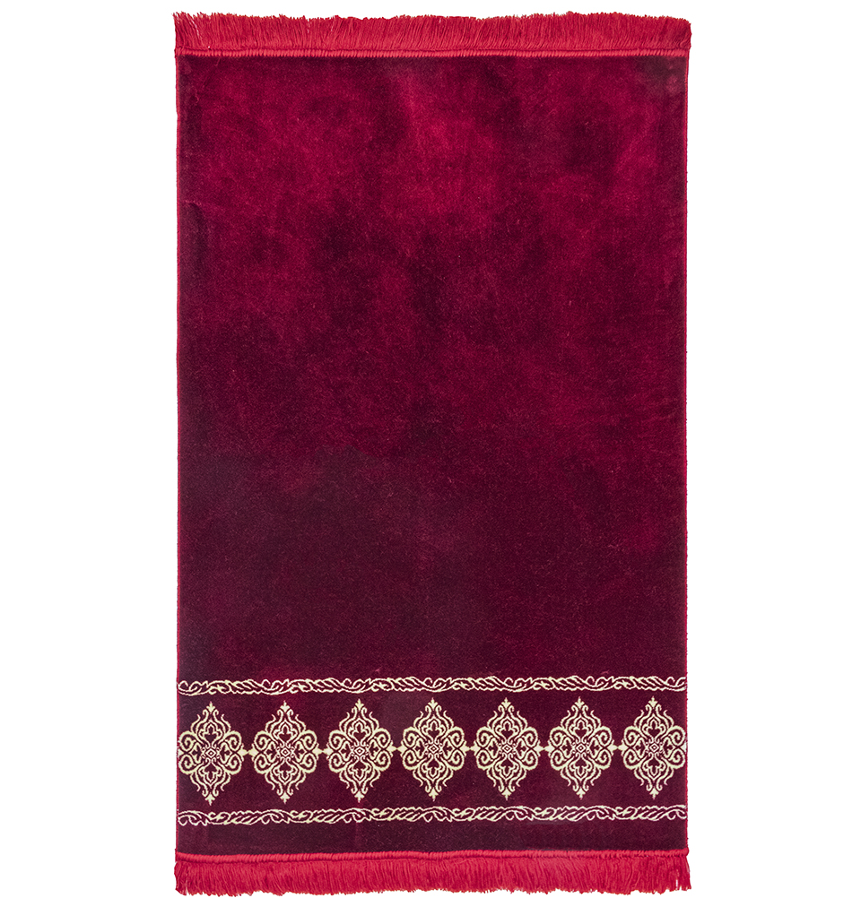 Modefa Islamic Prayer Rug Large Soft Velvet Sajadah Prayer Beads - Grand Plush - Picture 10 of 41