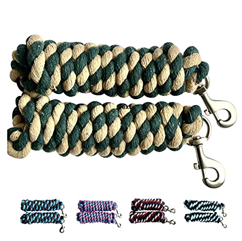 Majestic Ally 2er Pack feste Baumwolle Führstrick, 10 Fuß lang und 5/8 Zoll dick - Bild 3 von 5