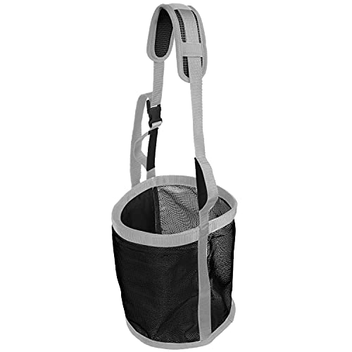 Majestic Ally Horse Feed Bag, Heavy Duty Nylon ,Durable Snap and Elastic Straps,