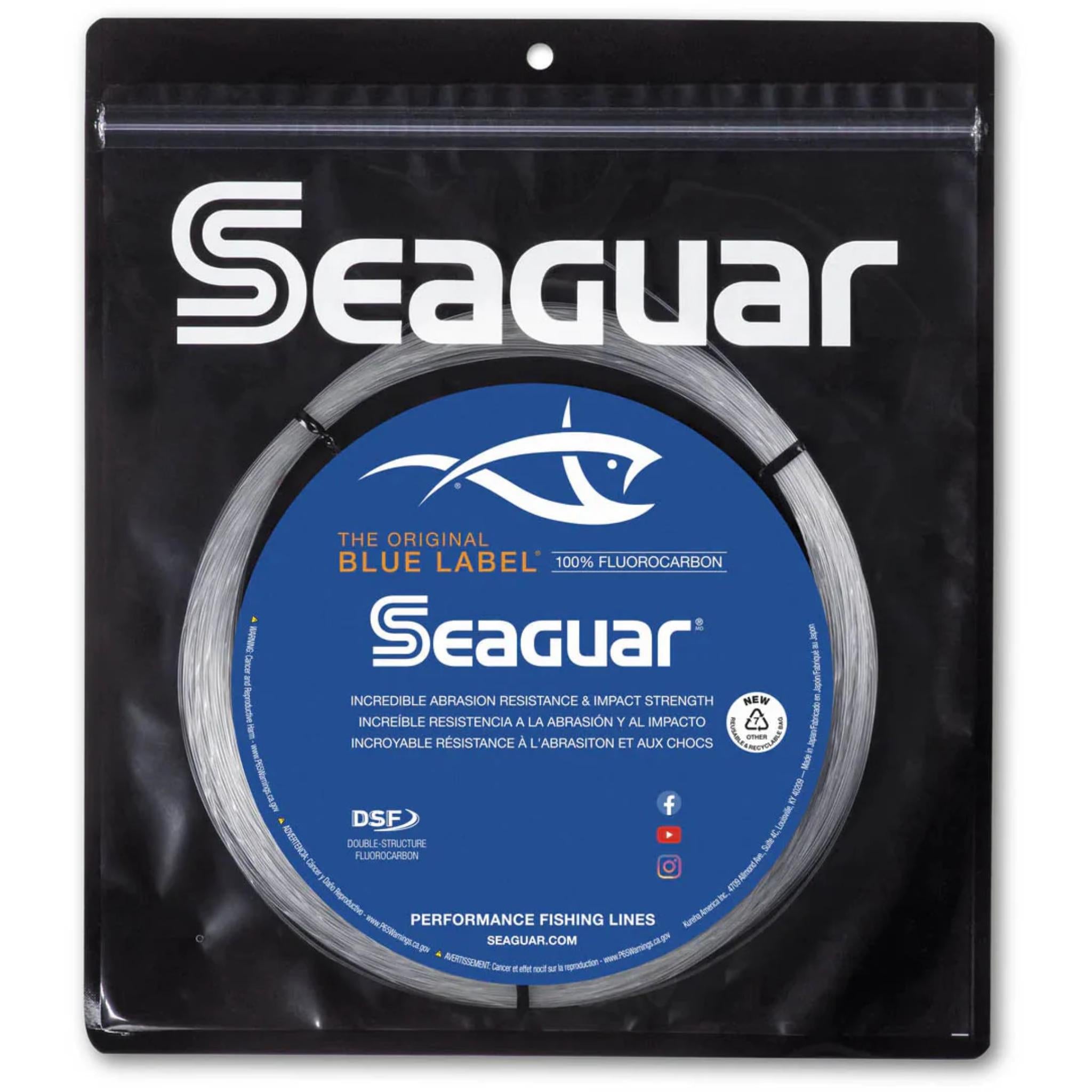 Seaguar Blue Label Leader Big Game Fluorocarbon Coils (110 m Coils)