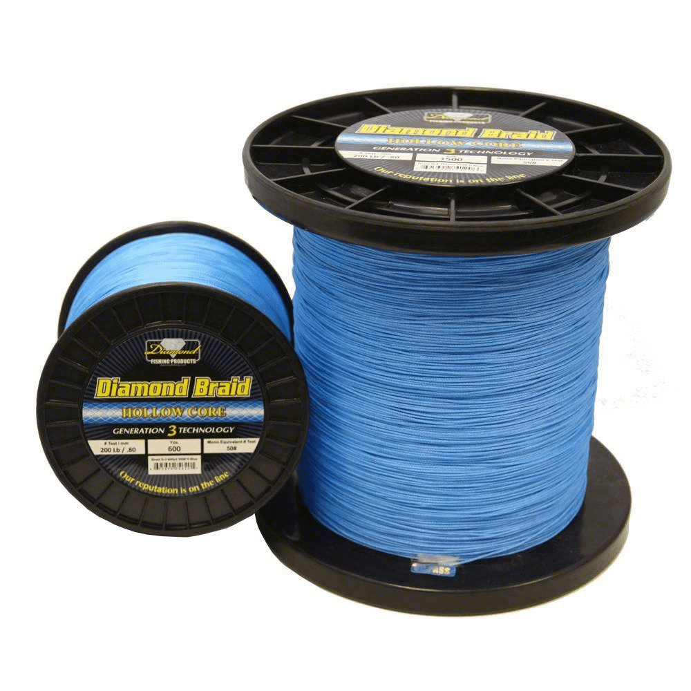 Diamond Braid Gen 3 Hollow Core Braided Line (600 yd Spools)