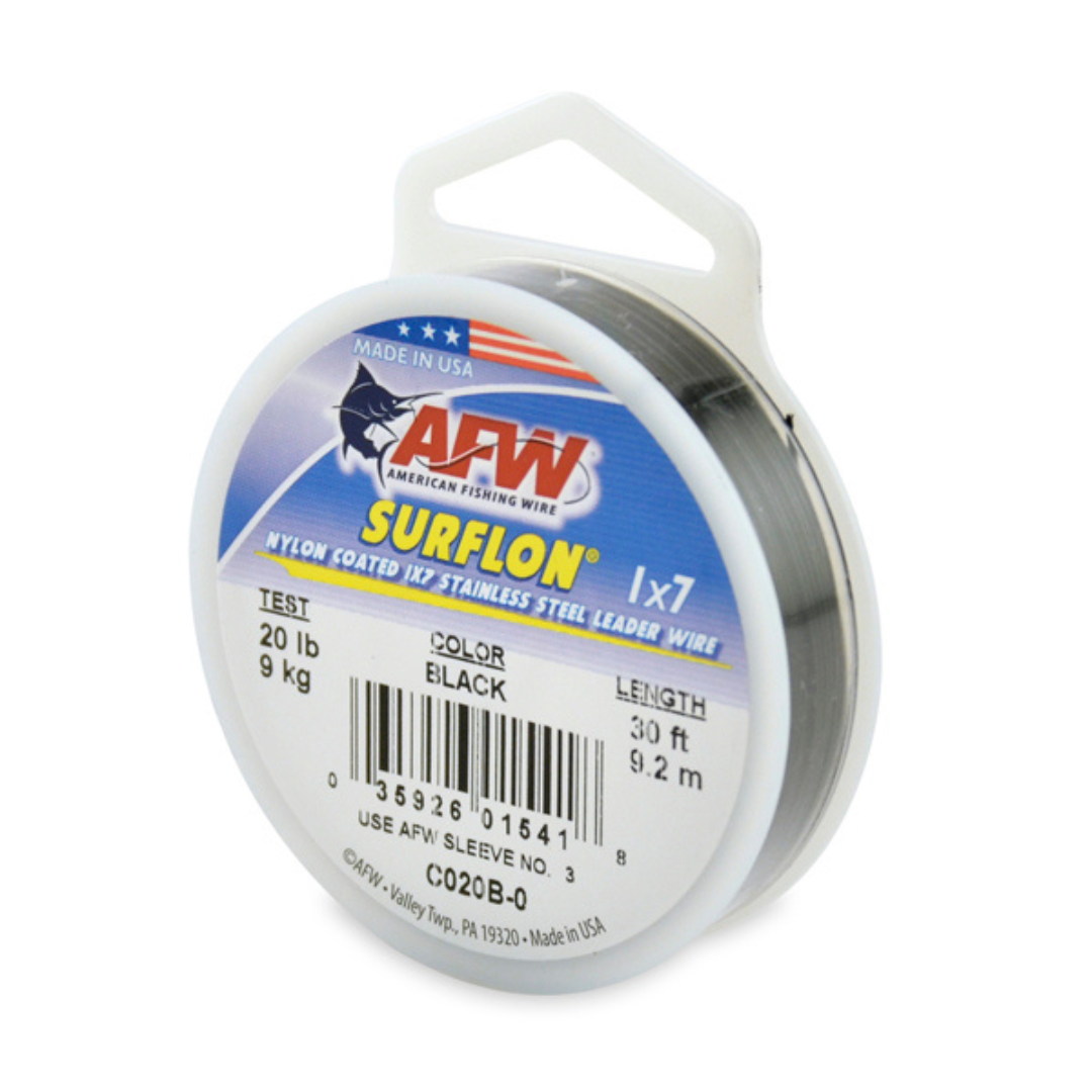AFW SURFLON Nylon Coated 1X7 Stainless Steel Leader Wire