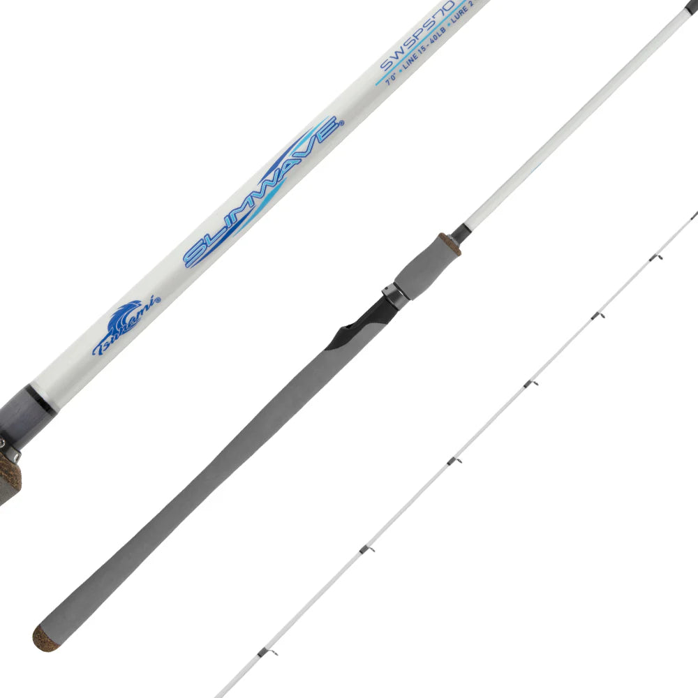 tsunami 7 slow pitch rod Tsunami Slimwave Spinning Rod SWSPS-701H
