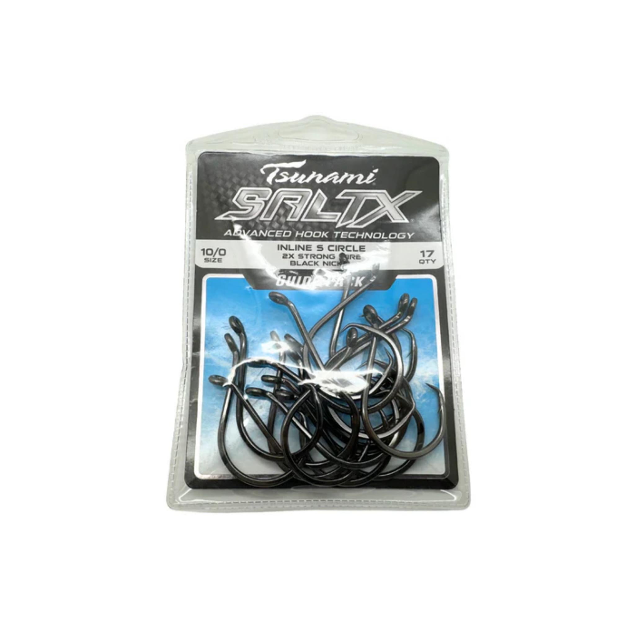 Tsunami SaltX 2x Inline S Circle Hooks - Bulk Packs