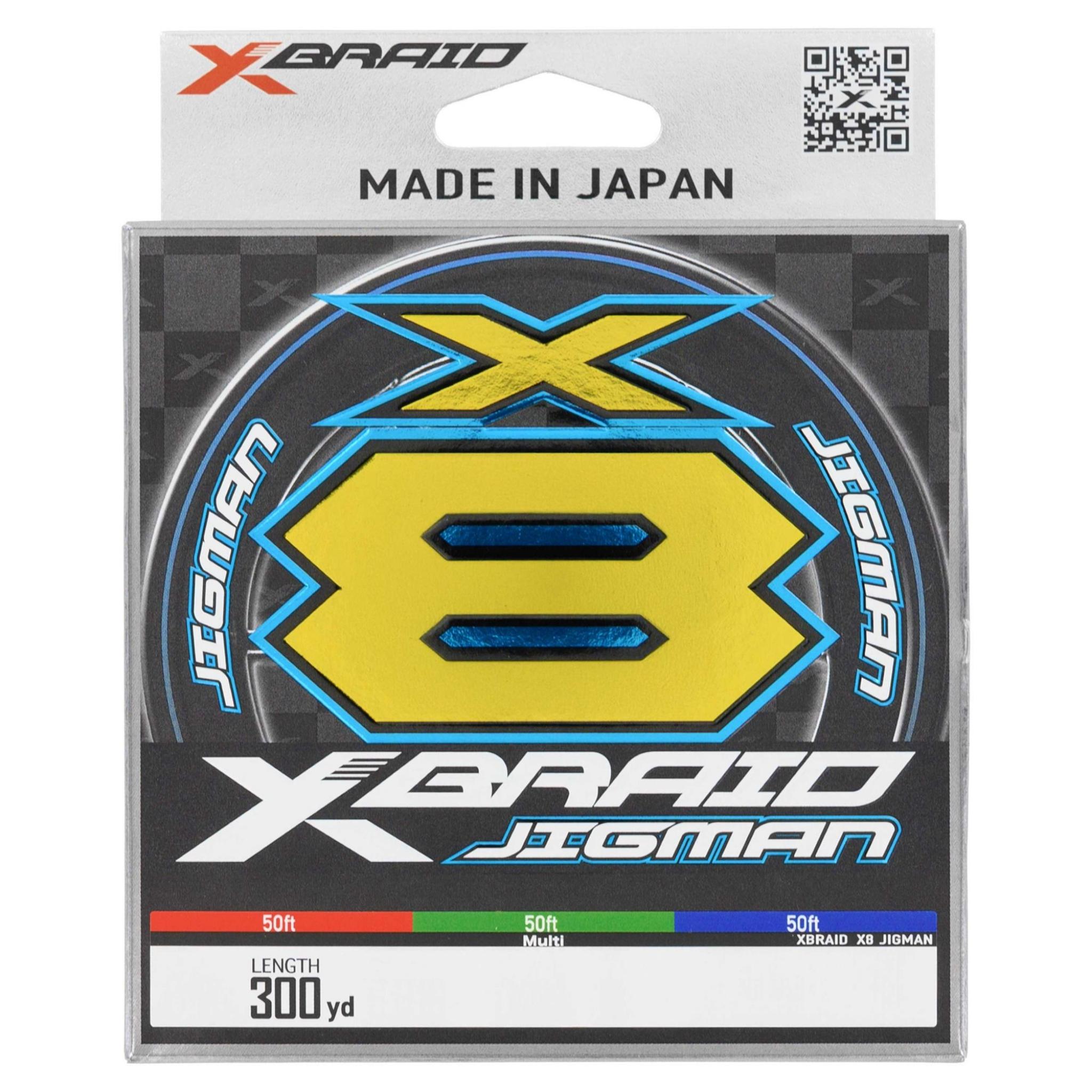 XBraid X8 Jigman Multicolor Jigging Braid (300 yd Spools)